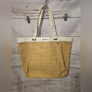 Cole Haan Tan and Cream Tote Bag